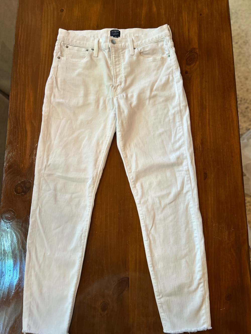 J. Crew Women's White Skinny Jeans